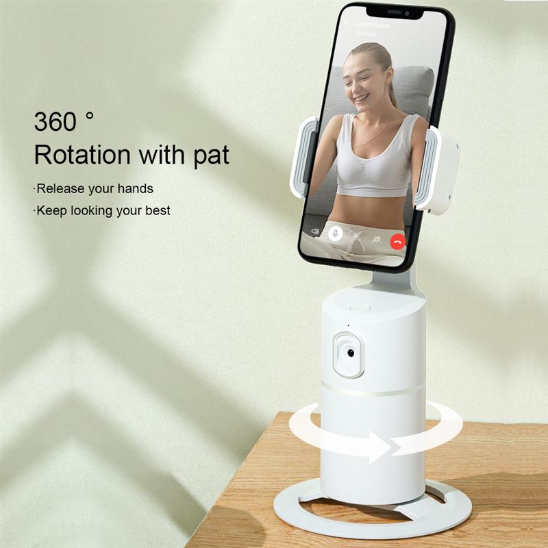 Ai Smart Tracking Houder 360 Graden Rotatie Tracking Selfie Stok Volgende Shot Statief Hoofd Handsfree Schieten Voor Vlog video