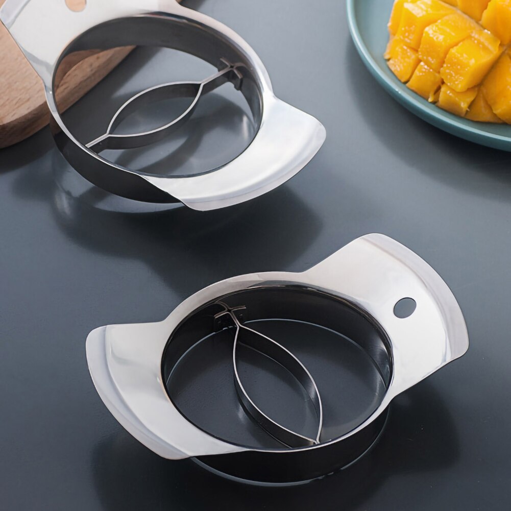 Mango Cutter Kitchen Gadgets Stainless Fruit Core Seed Remover Chopper Mango Cutter Pitter Kitchen Tool Kitchen Accessories