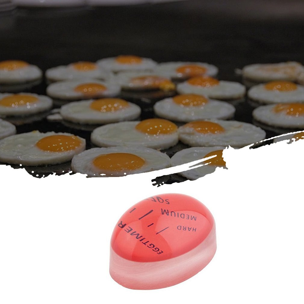Kokt egg tidtaker giftfri gjenbrukbar fargelading varmesensor til egg matlaging hjelper kjøkken tilbehør