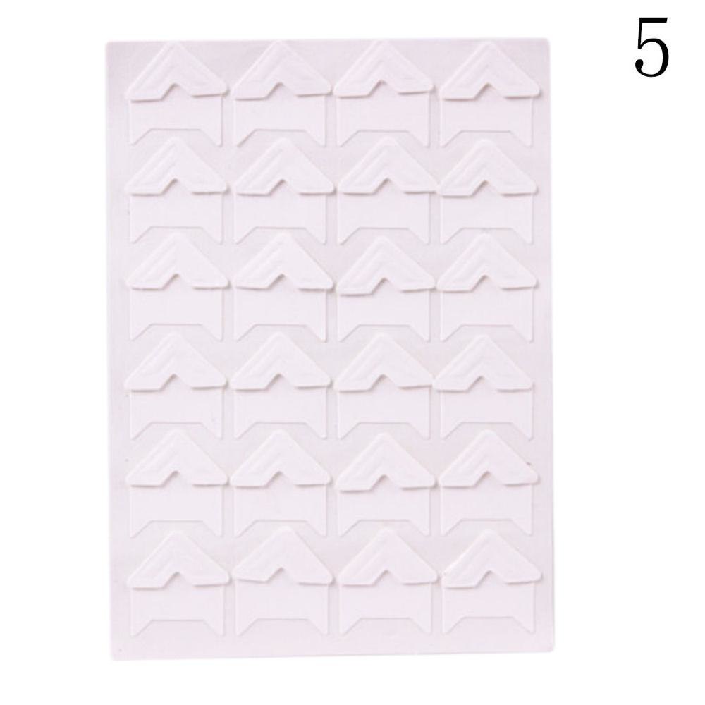 24 pcs/1 Sheet Photo Corner Stickers DIY Vintage Corner kraft Paper Stickers for Photo Albums Frame Decoration Scrapbooking: White