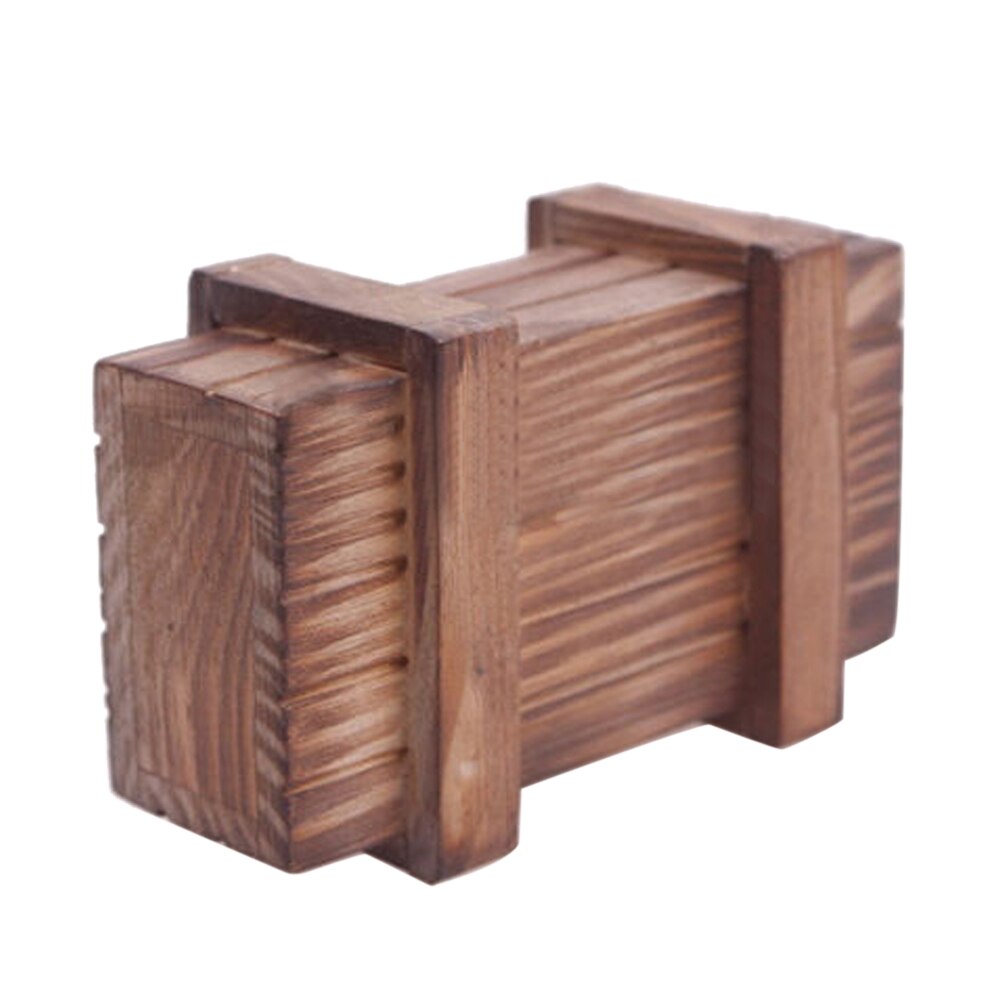 Wooden Compartment Magic Trick Box Brain Teaser Logic Educational Fun Magic Accessory Drawer Puzzle Secret Trick Box