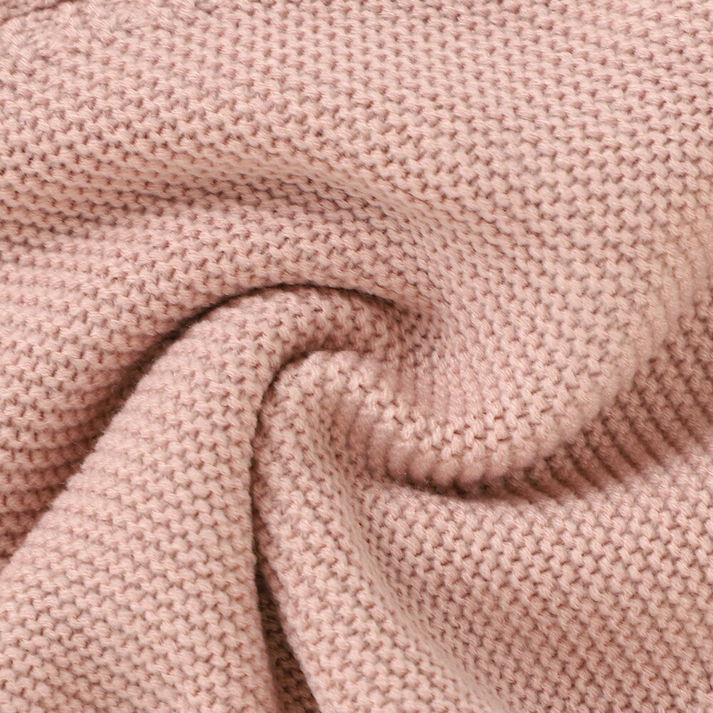 Babymeisjes gebreide trui met verlaagde schouders, lange mouwen, ronde hals, rechte borsten, vesten, jas, top, lente, herfst, zacht