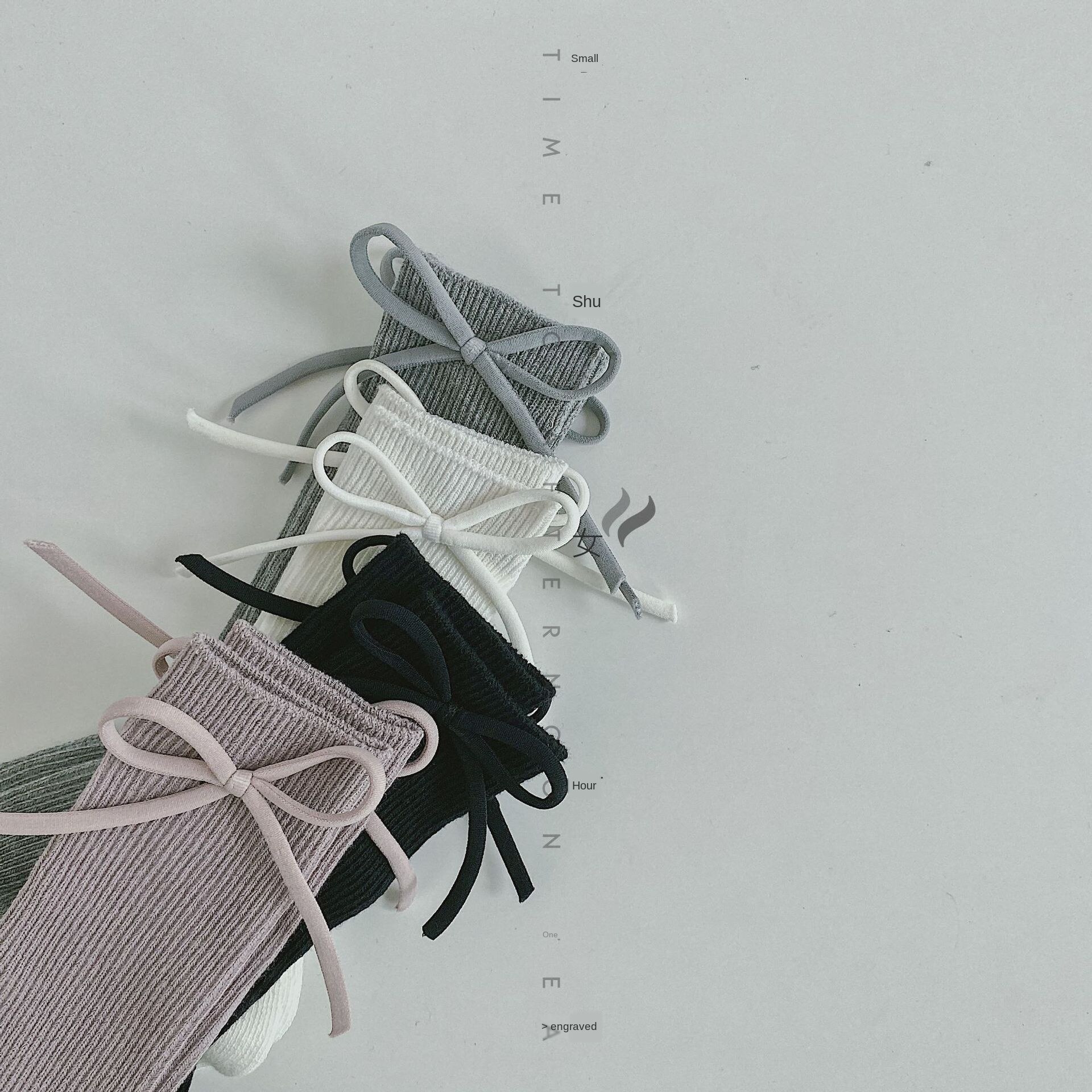 Ulknn 2020 algodão meias de comprimento para crianças outono inverno moda meninas bonito arco antiderrapante crianças casuais 4 pares conjuntos 1-8 anos de idade