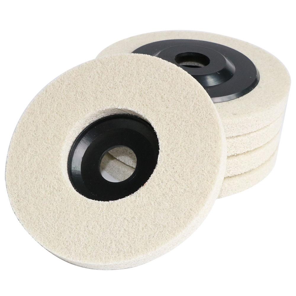 5" 5Pcs Nylon Fiber Polishing Wheel Composite white corundum Non Woven Abrasive Flap disc 125mm Bore 7/8" Grinding Wheel