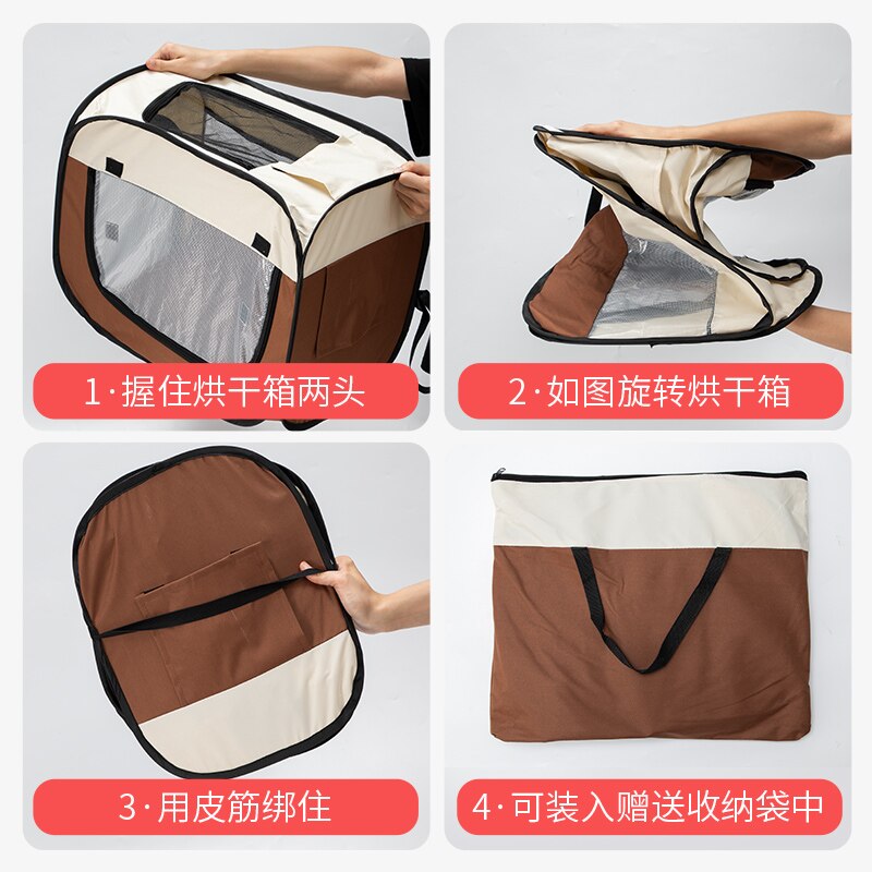 Droogbox voor katten, opvouwbare kattenbaddroger, droogzak voor huisdieren, waterblaasmachine voor katten