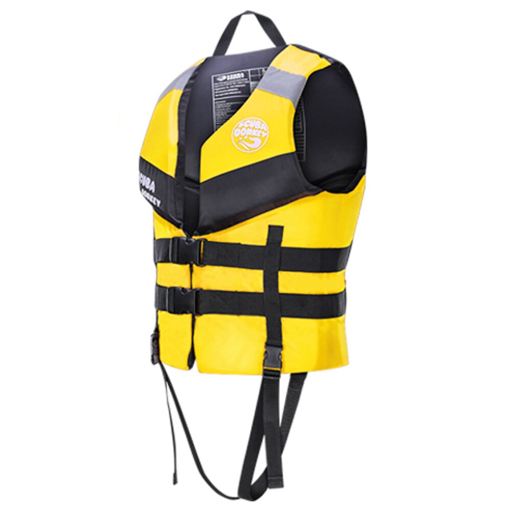 Water Sports Life Jacket Life-Saving Clothes Buoyancy Vest Motorboat Fishing Life Vest Surfing Anti-Collision Clothing Swim Vest: Yellow / L
