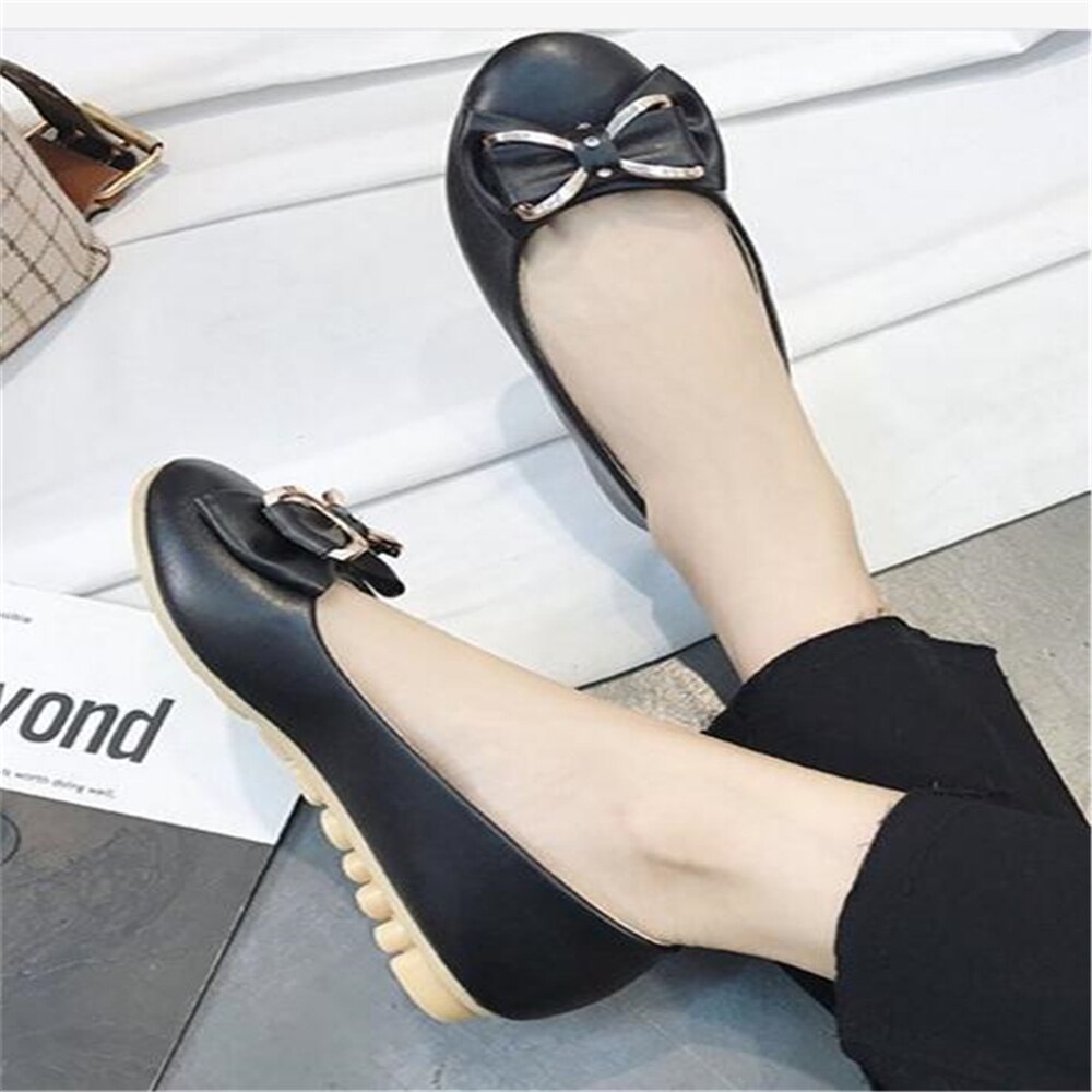 Women Flats shoes BLACK Pink Loafers Color Slip on Flat Shoes Ballet Flats Comfortable Ladies shoe Size 35-40 zapatos mujer y43