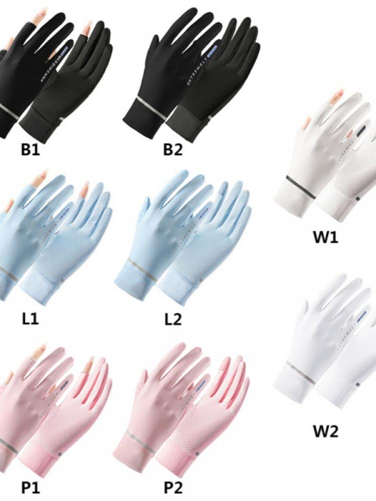 2022 Mannen En Vrouwen Outdoor Riding Touch Screen Handschoenen Anti-Uv Ademend Ijs Zijde Vissen Handschoenen