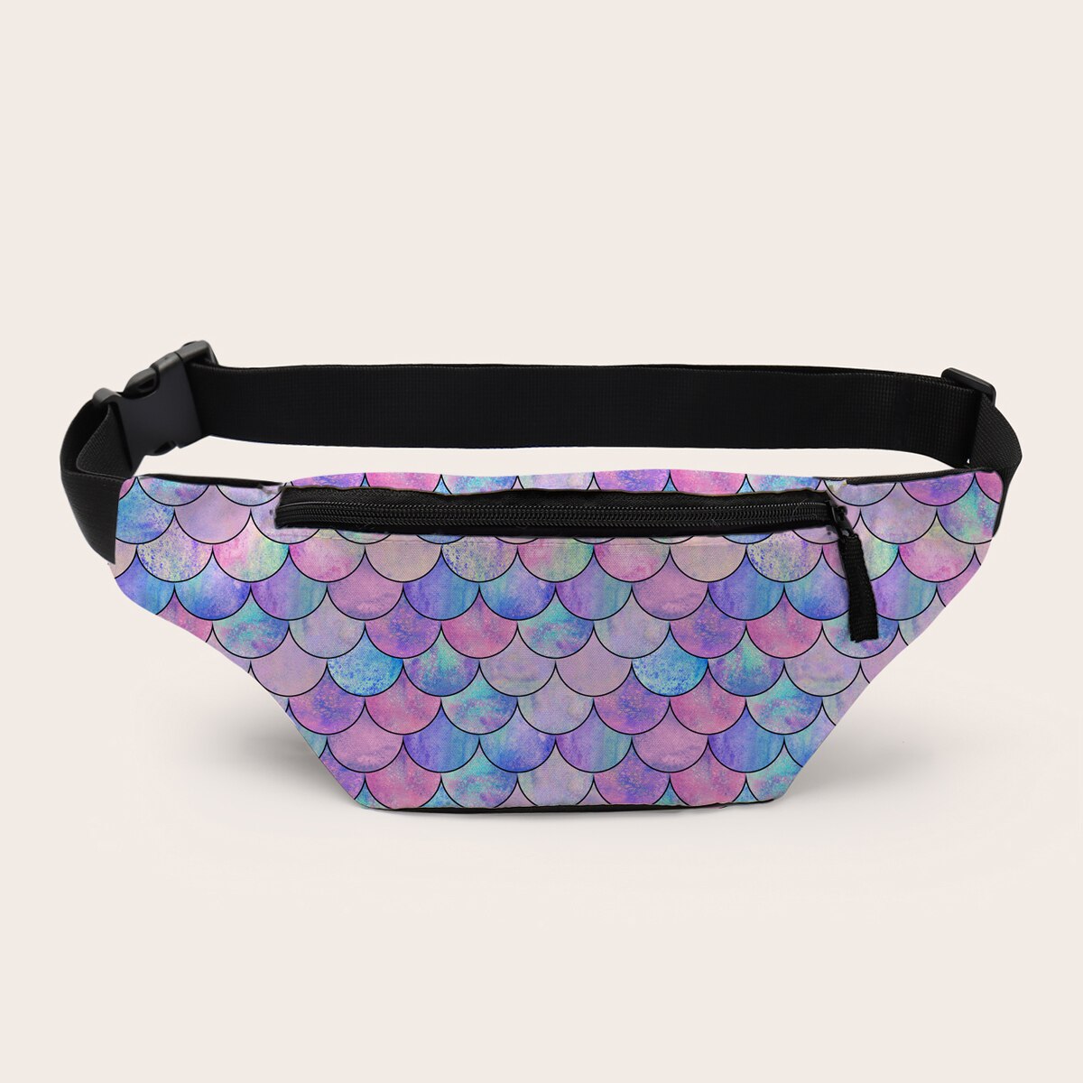 Deanfun taljetaske 3d print i farverig skala fanny pack med justerbart bånd til udendørs unisex 18001: Default Title