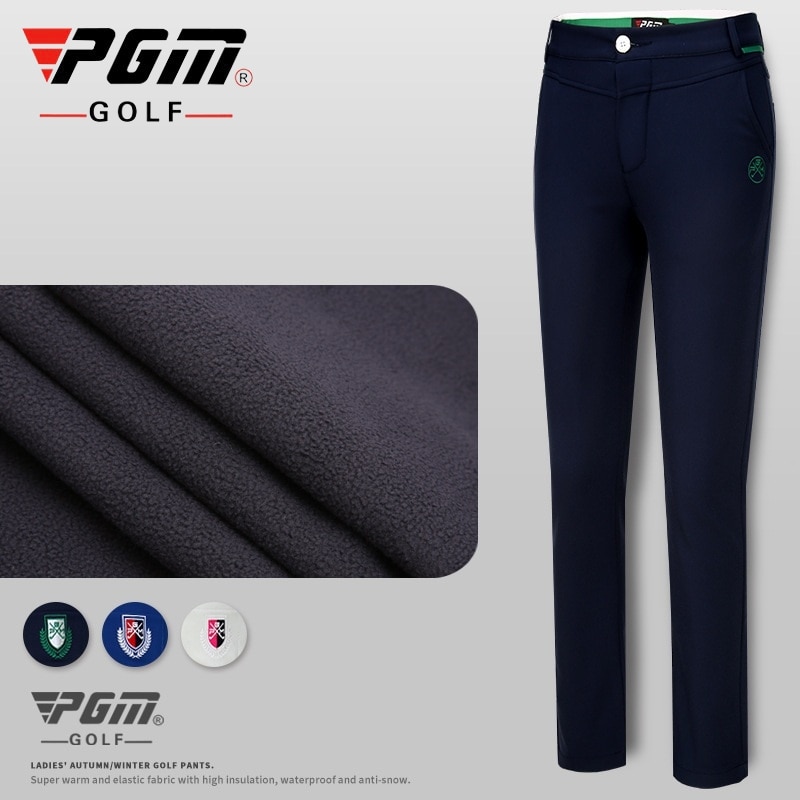 Pgm Herbst Winter Frauen Golf Hosen Verdicken warm Halten Hosen Hohe Elastizität Vereine Ball Hosen Vlies Weiche Golf Kleidung AA51865