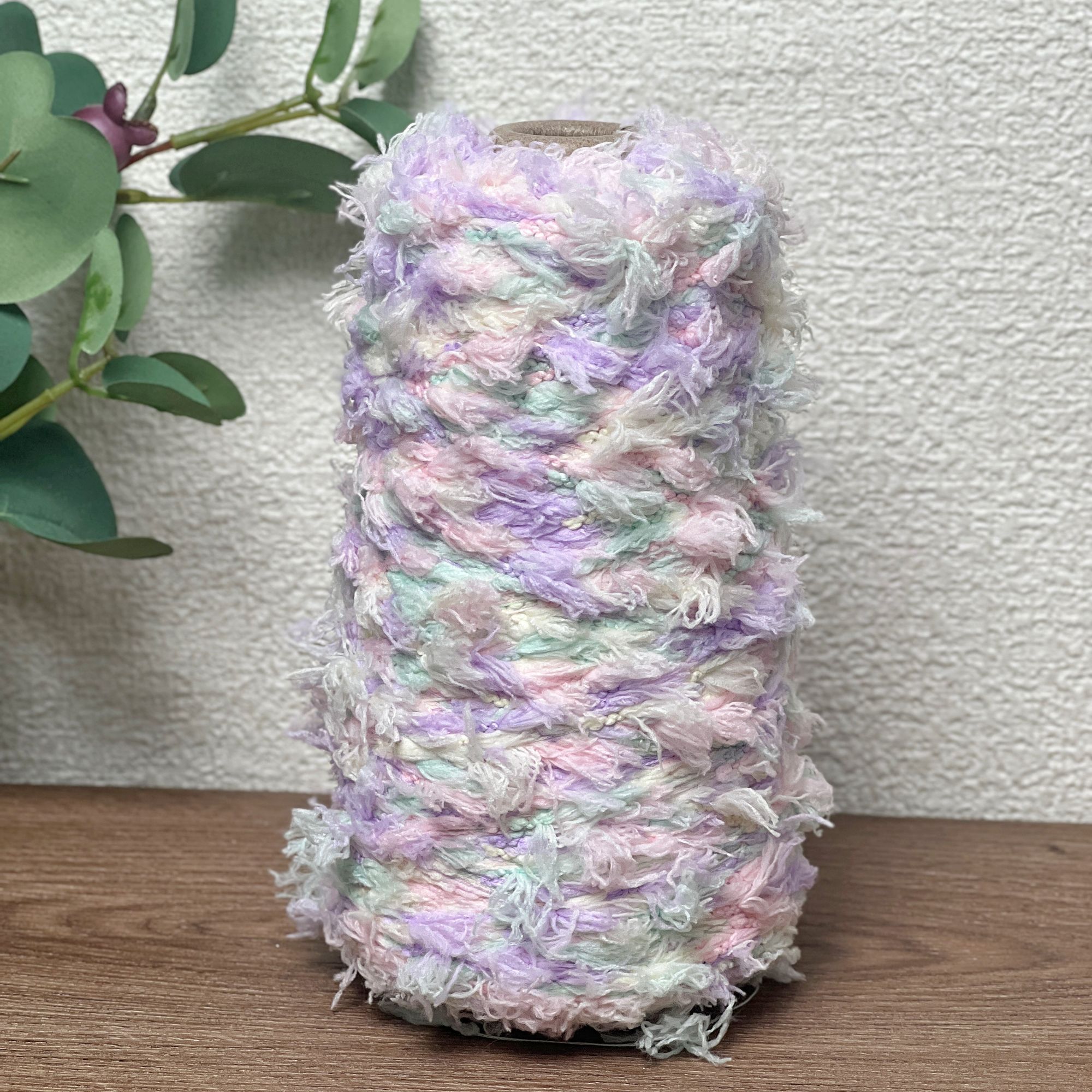 250 g ausgewähltes Garn, gehäkeltes Popcorn-Feder-Bohnenfaden, weicher und bequemer Pullover, Schal, Mantel, Tasche, gemischter Faden, handgewebter Faden: Gold