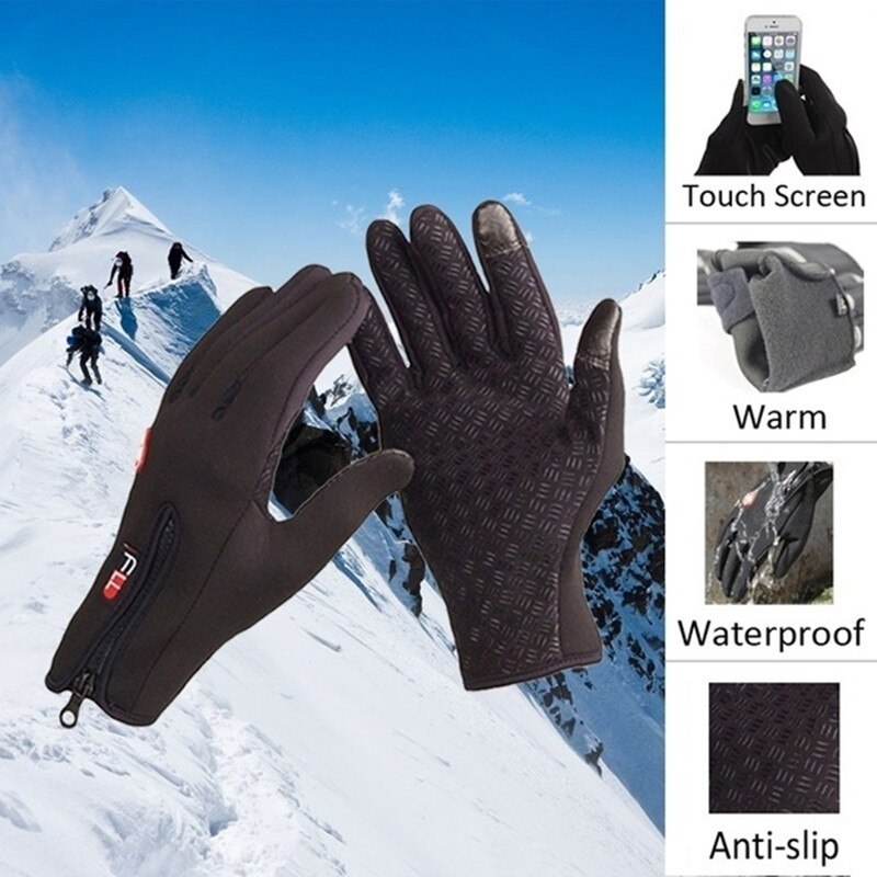 1Pairs Waterdichte Winter Sport Handschoenen Windstopper Touchscreen Vrouwen/Mannen Handschoenen Motorrijden Snowboard Handschoen Ml Xl