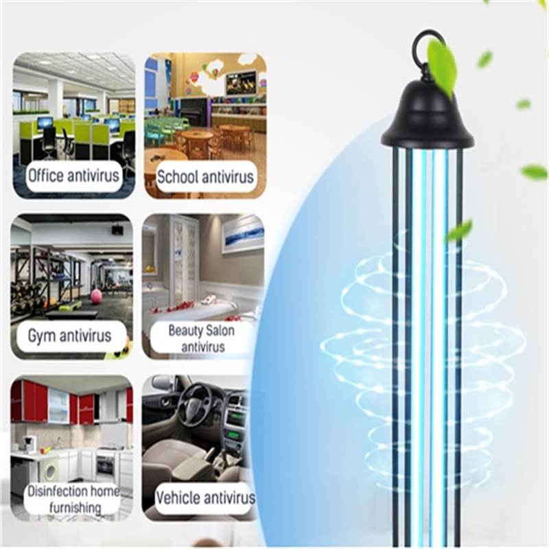220V 38W Portable Home UV Germicidal Lamp UV Disinfection Lamp Disinfection Mite Sterilizing UV Lamp with Remote Controll