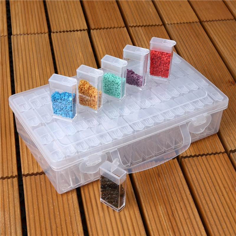 64 Grids Plastic Opbergdoos Sieraden Doos Accessoires Box Praktische Plastic Case Voor Bead Ringen Sieraden Display Organizer