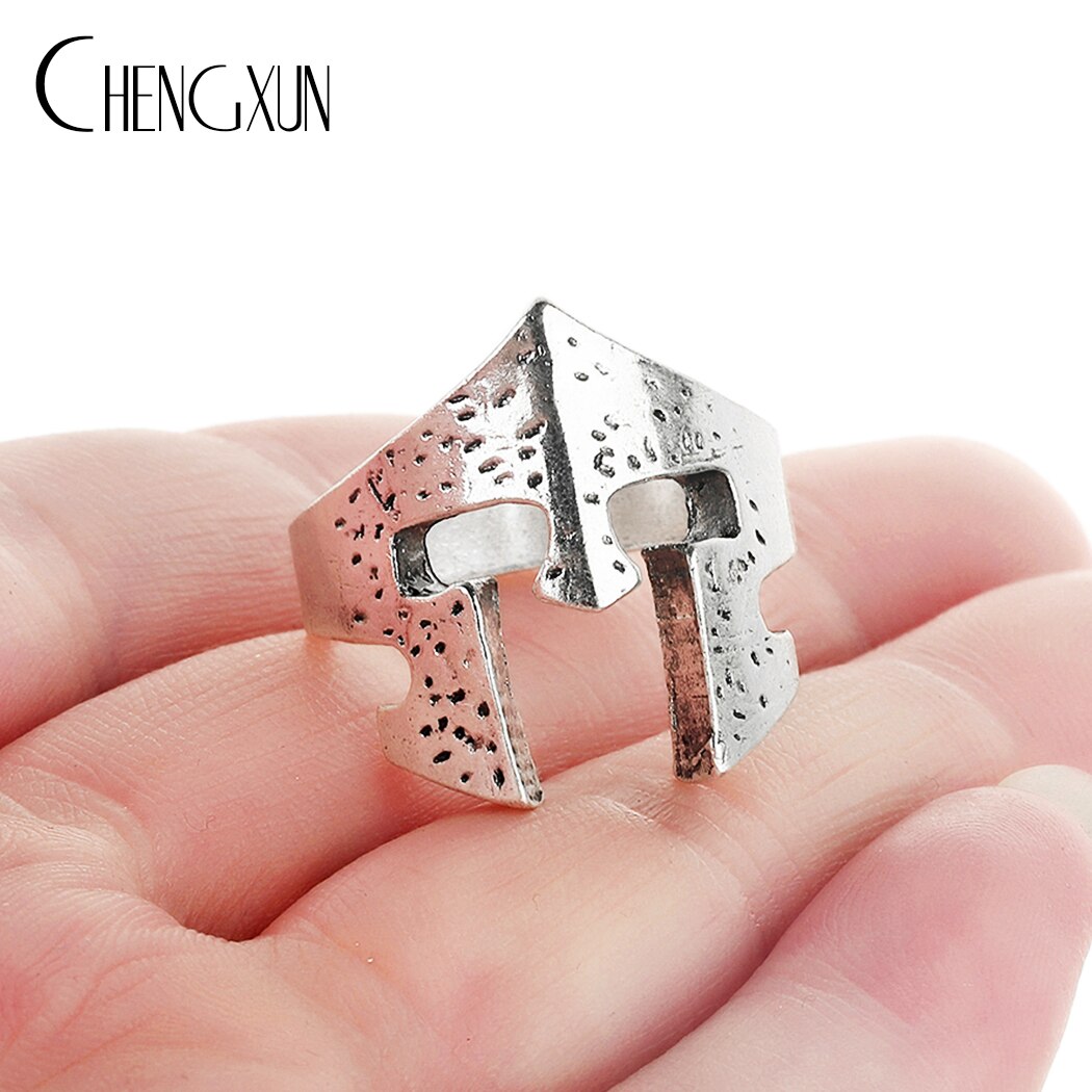 Chengxun Dragon Stijl Handgemaakte Antieke Zilveren Mannen Band Ring Punk Hip Hop Stapelbaar Biker Ring Mannelijke Vintage Mythologie Ring: 040