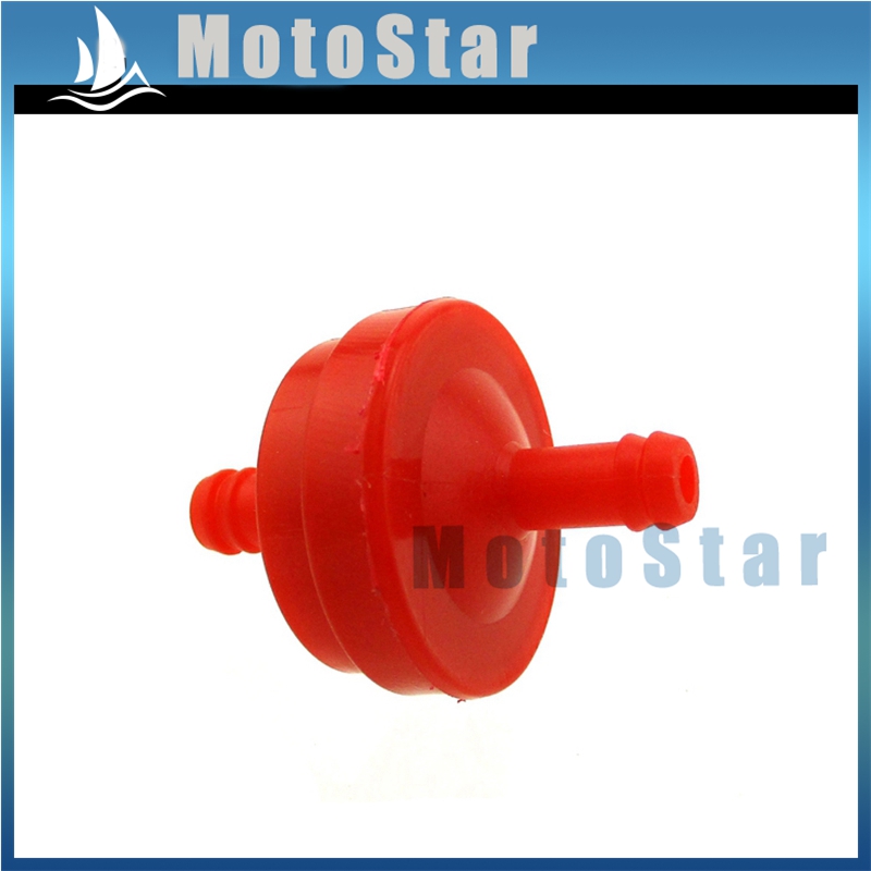 1/4 "filtro carburante rosso ID per trattori tosaerba barche ATV Quad andare kart carrelli