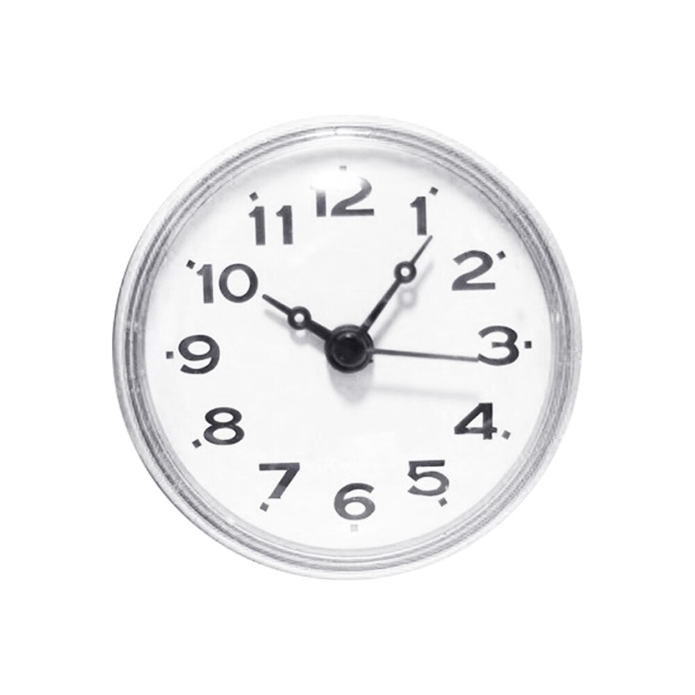 Electronic Suction Clock Bathroom Odorless Wall Clock Anti-fog Kitchen Bathroom Cup Clock Wall Mounted Clock Waterproof: WH