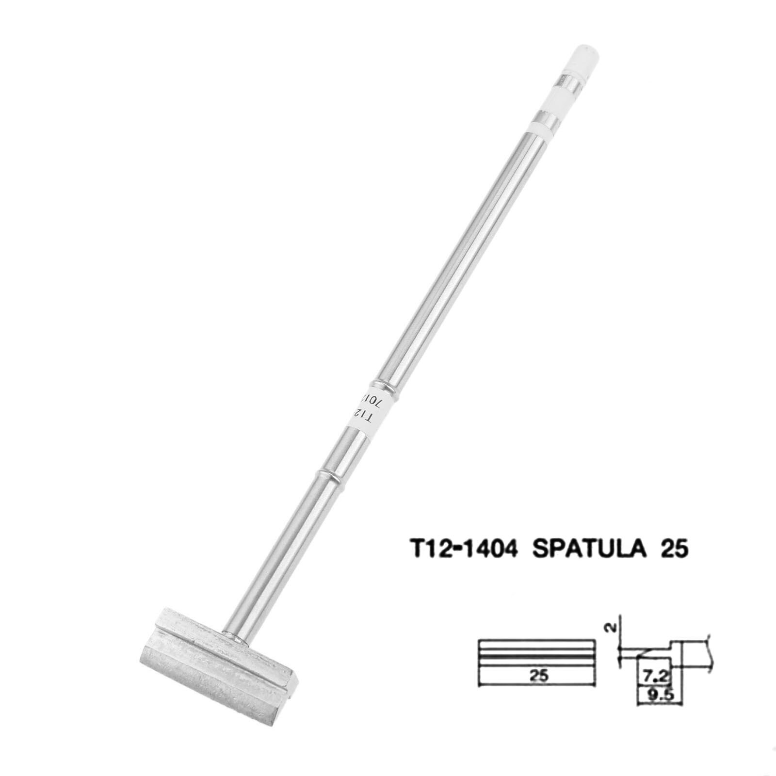1pc T12 Soldering Iron Tips Spade Scraper Shovel Type T12-1401 1402 1403 1404 1405 1406 fit for FX-9501 FX-951 Soldering Station: T12-1404