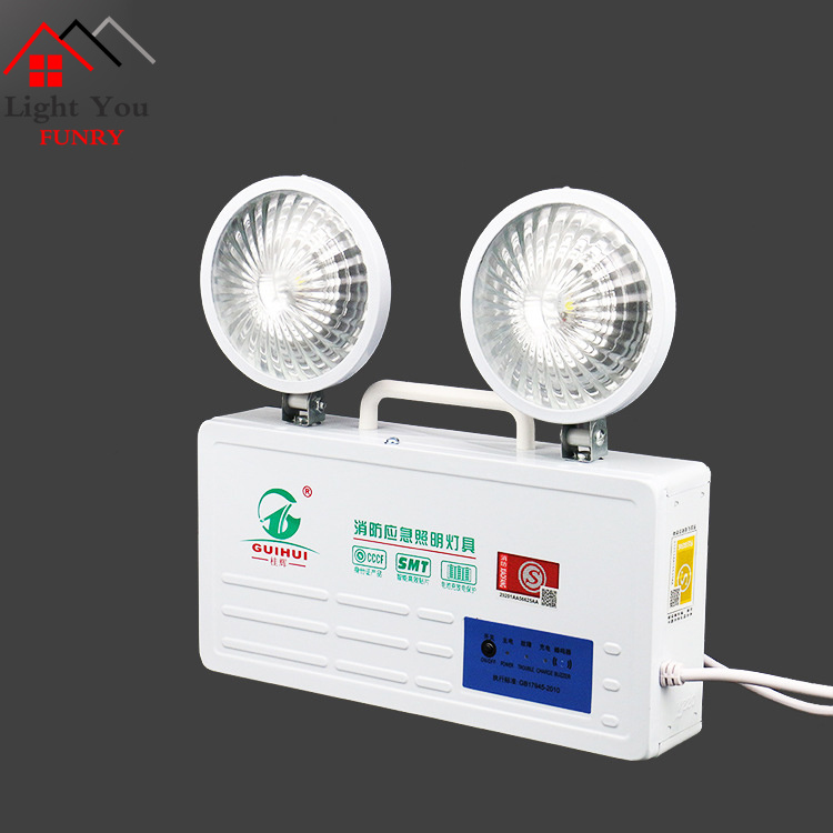 national standard LED fire emergency lighting power supply safety accidents with double charge storage wall outlet