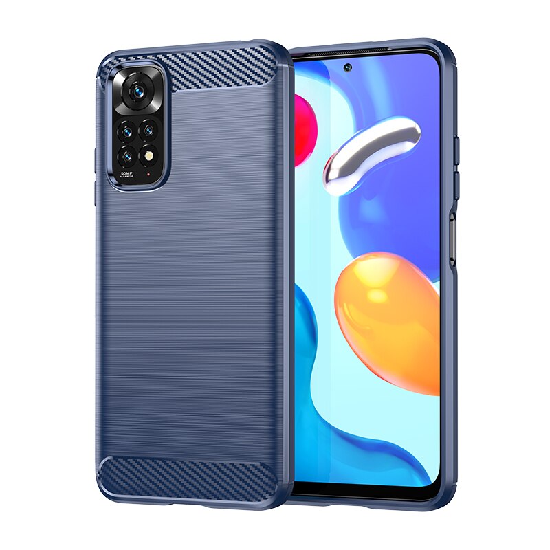 Dla Xiaomi Redmi Note 11 globalna obudowa z włókna węglowego dla Xiaomi Redmi Note 11 globalna obudowa dla Redmi Note 11 Pro 5G globalna: Redmi Note11Pro 5G / Blue