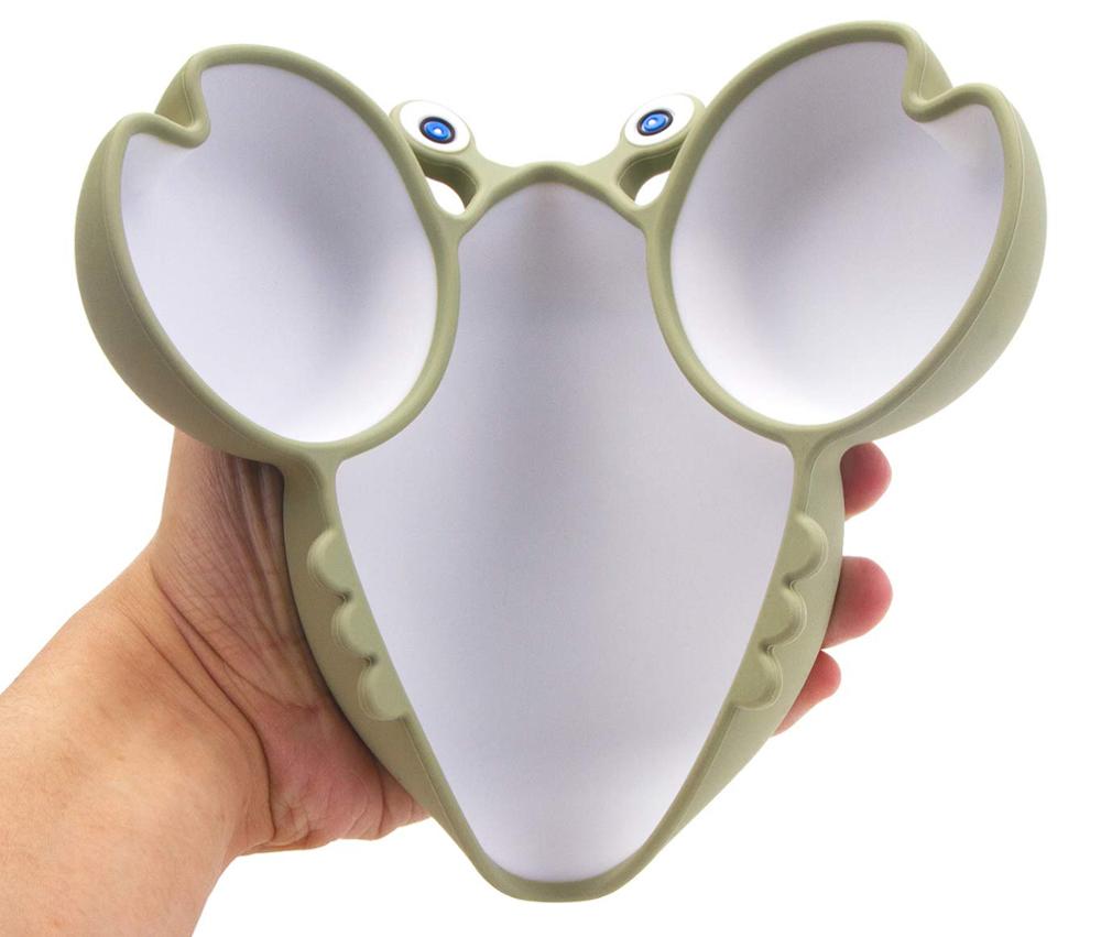 Assiette en Silicone pour enfants, bol en forme de crabe, dessin animé, alimentation pour bébé, vaisselle pour enfants