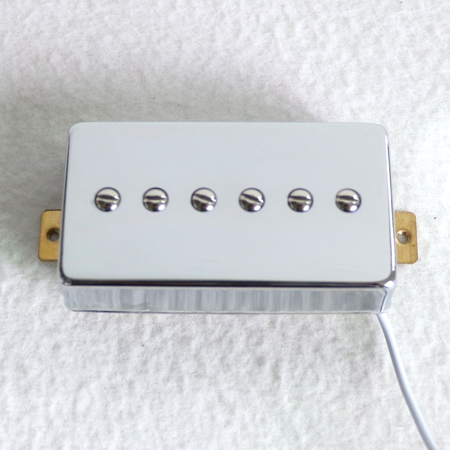 Donlis cubierta de cromo imán de cerámica P90 humbucker tamaño pastilla de guitarra LP para diy guitarra eléctrica Pickup