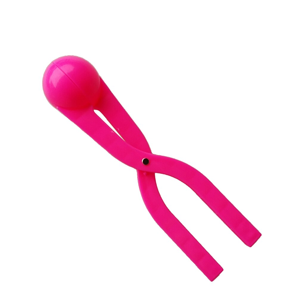 Unisex Winter Sneeuwbal Maker Strijd Sneeuw Bal Clip Tool-Houden Hand Warm: Rosy