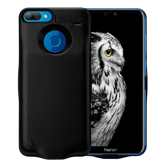 Ntspace Draagbare Power Bank Case Voor Huawei Honor 9i Acculader Gevallen 6000Mah Powerbank Cover Voor Honor 9 Lite power Case: Black for Honor 9i