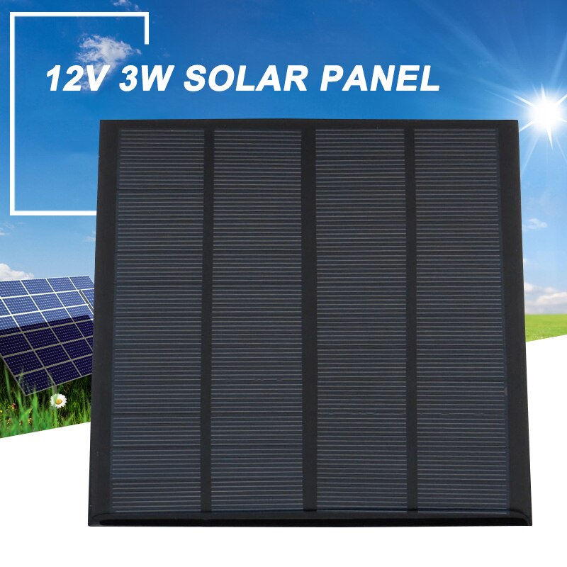 3w 12v mini solpaneler gör det själv polysilikon solcellsladdare för hemmakontor utomhusaktivitet tb