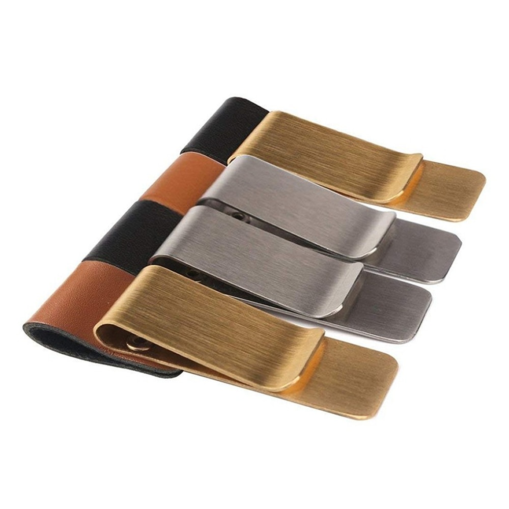 Pen Loop For Notebook Retro Leather Journal Notebook Pencil Holder Bookmark With Metal Clip