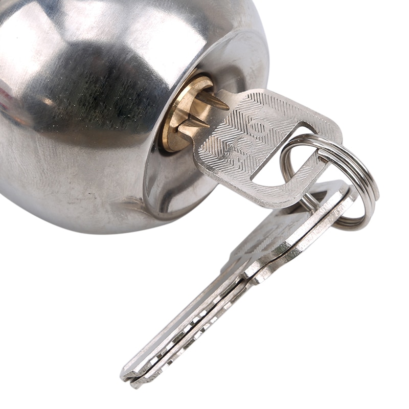 Rund kugle privatliv dørknop sæt badeværelse håndtag lås med nøgle til hjemmedør hardware forsyninger