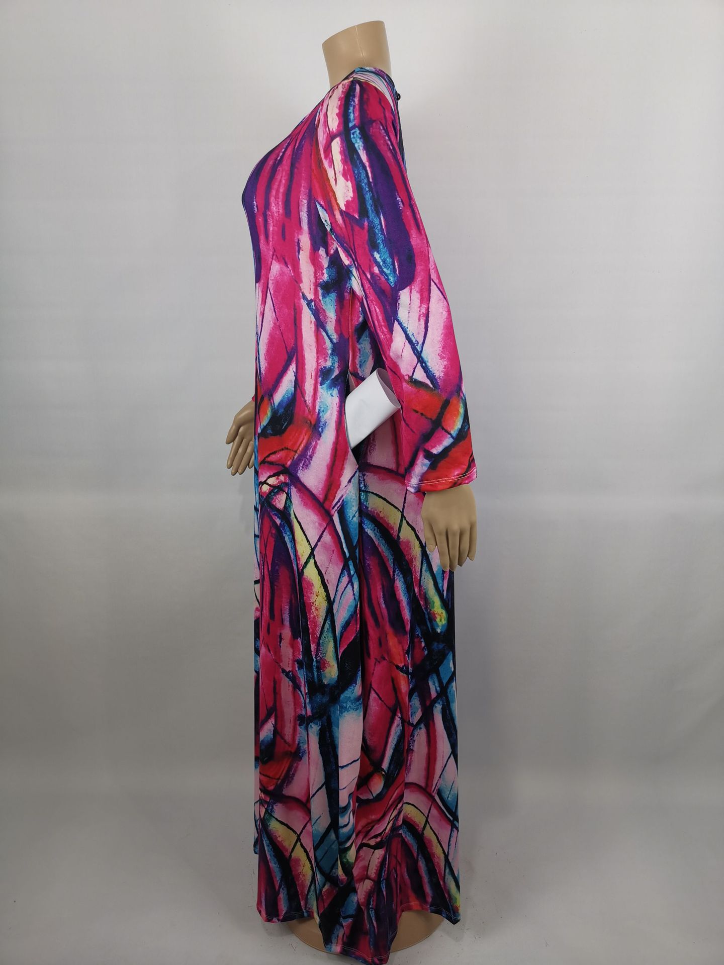 Dames 100% Katoen Lange Kaftan Jurk Zomer Dashiki Afrikaanse Print One Size Losse Baggy Stijl Strand Cover