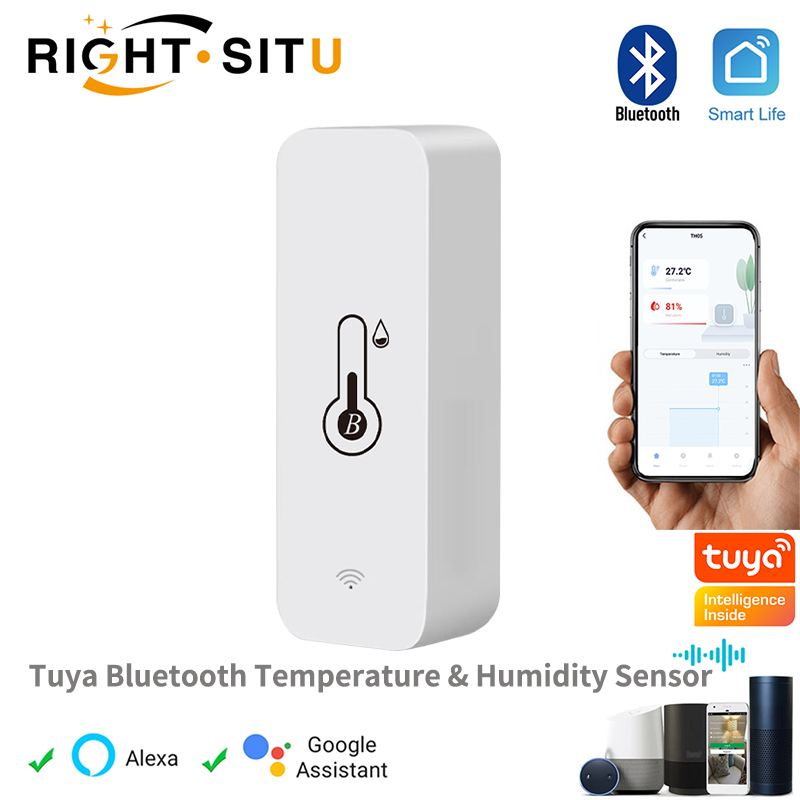 Tuya Smart Temperatuur-vochtigheidssensor Mini 2023 upgrade Bluetooth-compatibele APP Afstandsbediening Thermometer Hygrometer