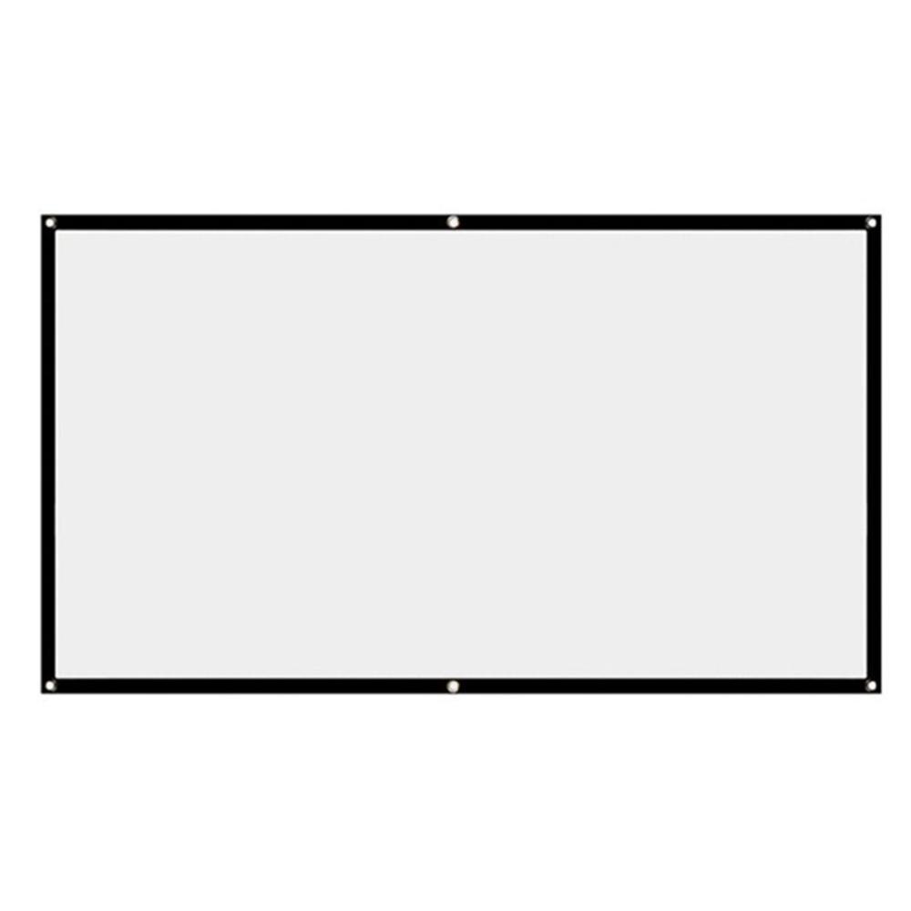16:9 HD Projector Screen Simple Folding Soft Polyester Spandex Projector Curtain For Home Office Movie Game Theater: 100 inches