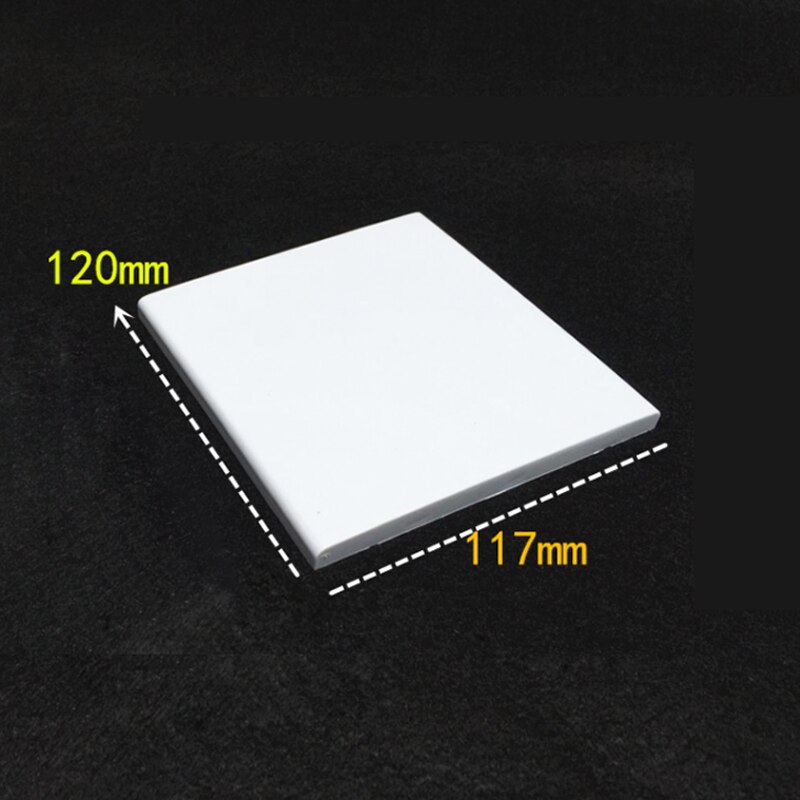 10pcs 120 Type Square Cover Panel Wall Switch Socket Blank Panel Cover Plate White 120*117mm: 120mmX117mm