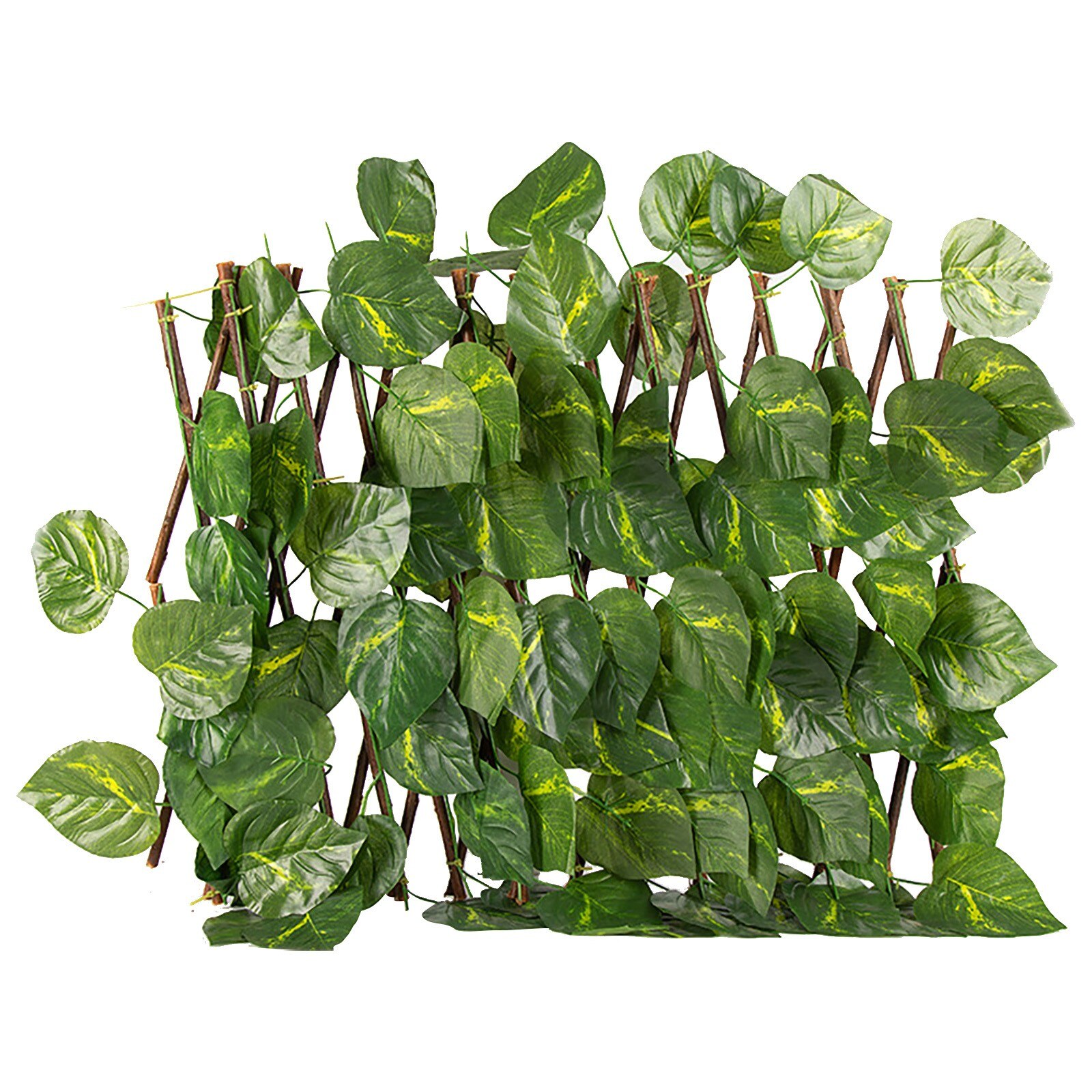 Expanding Fence Retractable FenceBack yard Home Decor Greenery Walls Artificial Garden Plant Fence UV Protected Yard Decor: A