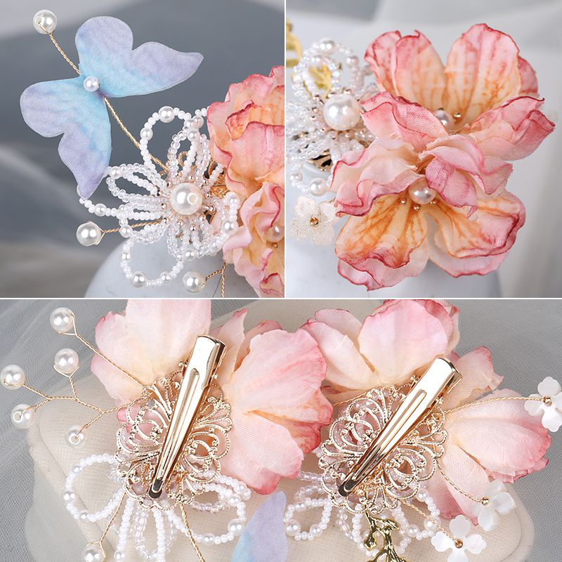 Vintage luxus schmetterlingshaarspange, chinesische hanfu haaraccessoires für damen