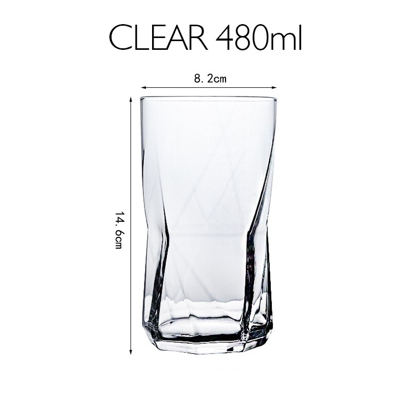 Wine cup Crystal constellation Glass Cups Stylish Red Wine goblet Vodka Shot Cup Whiskey Glassware Drinking For Barware: CLEAR 480ml