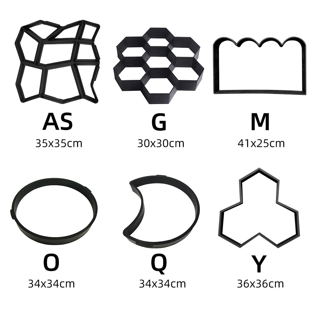 Herbruikbare Stone Mold Path Bestrating Tuin Beton Oprit Bestrating Diy Path Maker Road Mold Tuin Decoratie