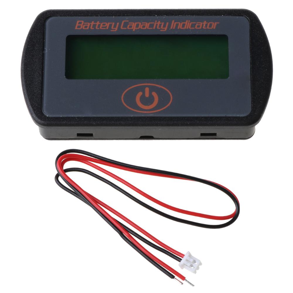 12v 24v lcd batterikapacitet voltmeter tester indikator bil bly-syre lithium 6 xdb
