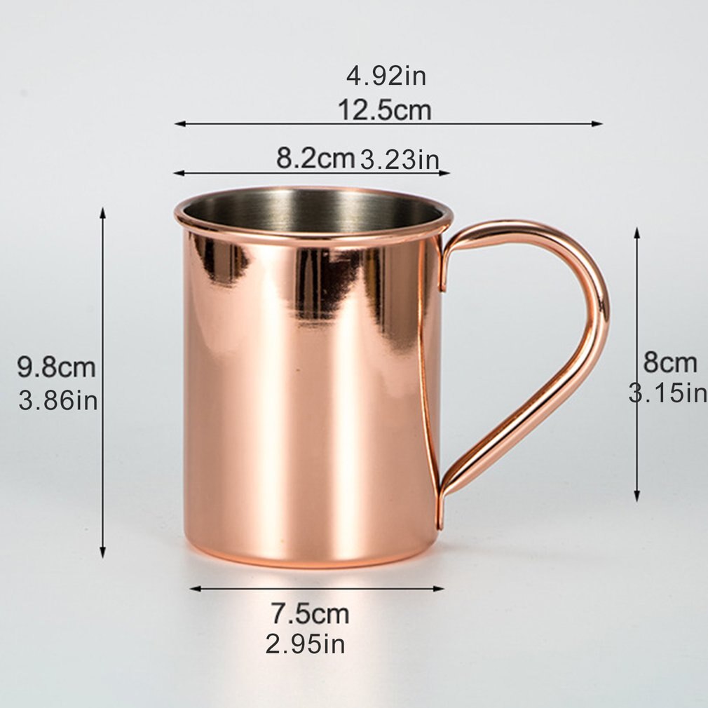 420ml Stainless Steel Silver Mugs Coffee Beer Cup Double Wall Water Mug Traveling Outdoor Camping Sports Mugs for Home Bar