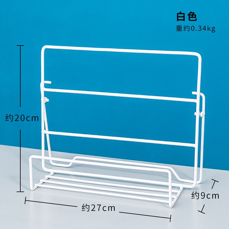 Eenvoudige make-up organizer met ijzeren kunst, grote capaciteit sieradenhouder, cosmetische organizer, oorbellen-armband display organizer: Wit