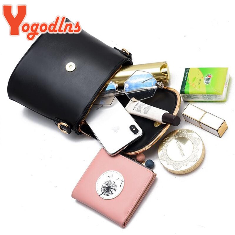 Yogodlns mini Cuoio dell'UNITÀ di elaborazione di Borsa con Tracolla per Le donne Borsa Secchiello 2020 Borsa A Tracolla piccola Borsa Femminile di Lusso Solido Borse