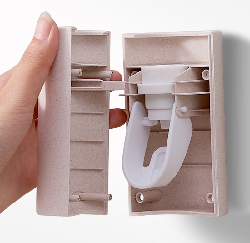 Automatic Toothpaste Dispenser For Bathroom Accessories Plastic Toothpaste Squeezer Wall Mounted Toothpaste Holder Tube Squeezer