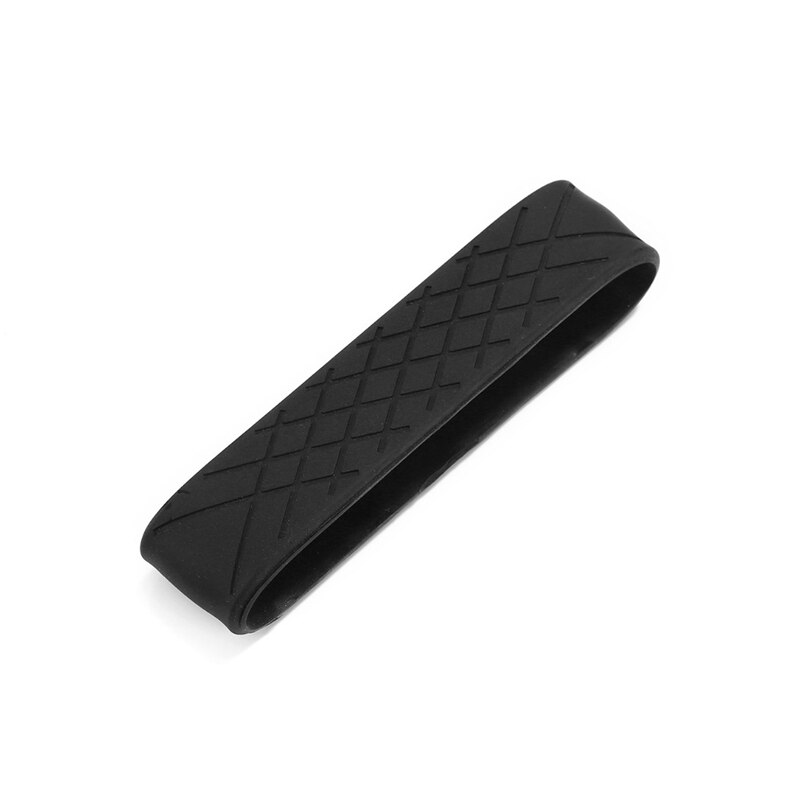 Kleurrijke Silicone Elastische Band Voor Vrouwen Mannen Metal Card Wallet Id Bank Crdeit Kaarthouders Accessoires: black
