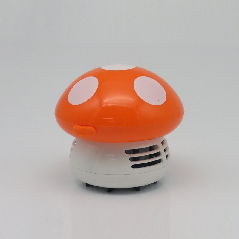 Cute Mini Mushroom Corner Desk Table Dust Vacuum Cleaner Sweeper D IUS: Orange