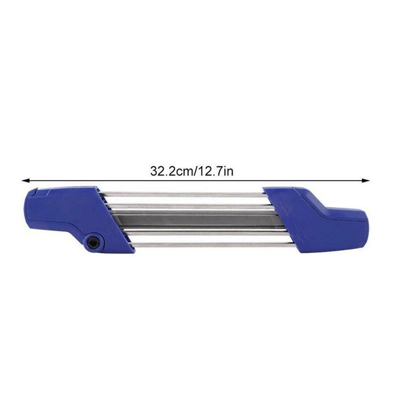 Blauw 2 in 1 gemakkelijk kettingzaag slijper vijl draagbare mini metaal elektrische slijper snelle kettingzaag slijper 4.8 mm accessoire gereedschap