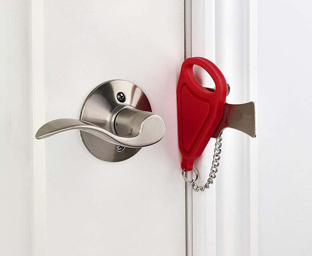 PP Metal Portable Safety Door Lock Replaces for Addalock Compatible for Travel Lock Anti Theft Security Privacy Hotel Home Room