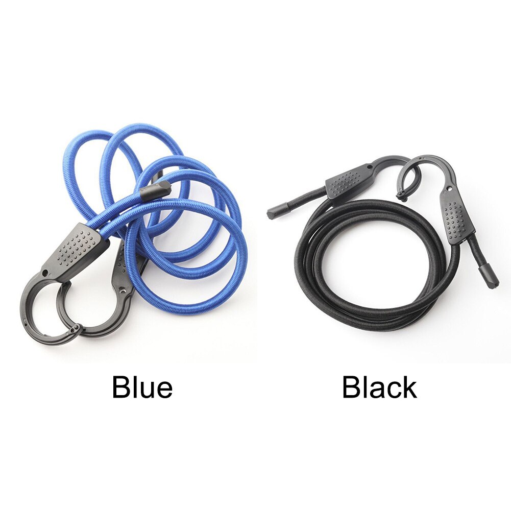 Cuerda de goma para equipaje al aire libre, tendedero portátil resistente al desgaste, accesorios duraderos para coche, viaje con gancho