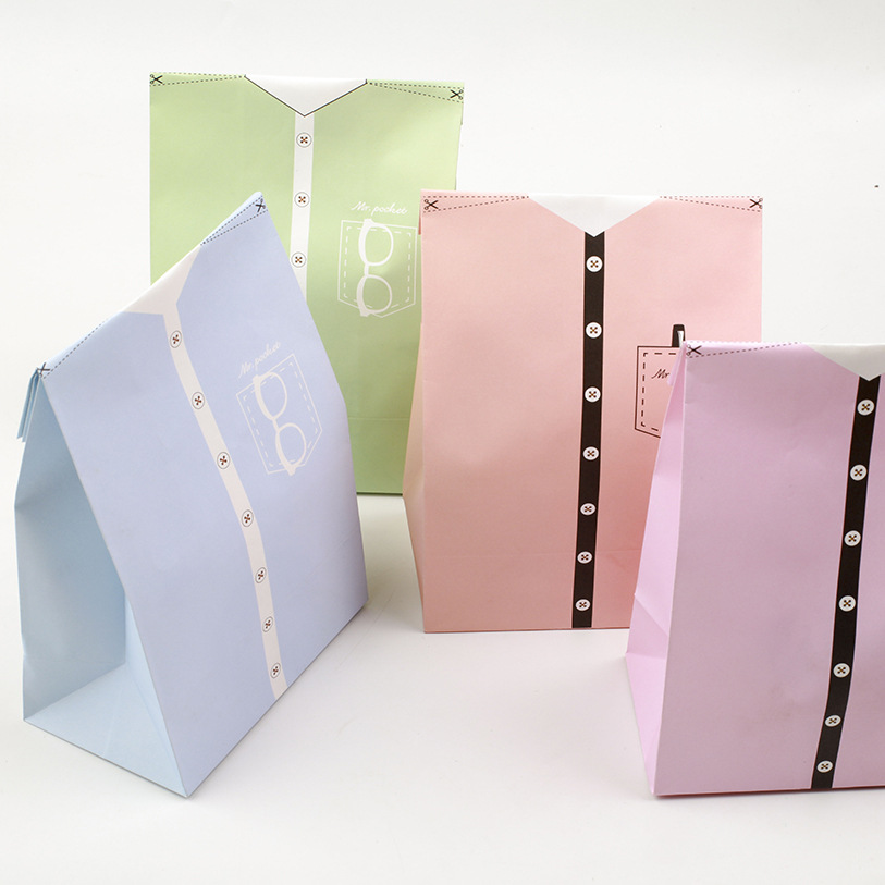 12 sets 4 kleur papier tas pak thema bruiloft verpakking party Wrap opbergtas